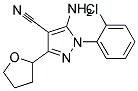 5-amino-1-(2-chlorophenyl)-3-(tetrahydrofuran-2-yl)-1H-pyrazole-4-carbonitrile 结构式