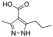 3-methyl-5-propyl-1H-pyrazole-4-carboxylic acid 结构式
