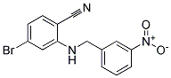 4-Bromo-2-(3-nitro-benzylamino)-benzonitrile 结构式