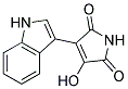 3-hydroxy-4-(1H-indol-3-yl)-1H-pyrrole-2,5-dione 结构式