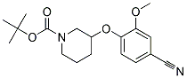 3-(4-Cyano-2-methoxy-phenoxy)-piperidine-1-carboxylic acid tert-butyl ester 结构式