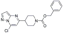 benzyl 4-(7-chloropyrazolo[1,5-a]pyrimidin-5-yl)piperidine-1-carboxylate 结构式