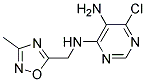 6-chloro-N4-[(3-methyl-1,2,4-oxadiazol-5-yl)methyl]pyrimidine-4,5-diamine 结构式