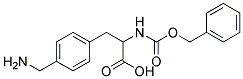 3-[4-(aminomethyl)phenyl]-2-{[(benzyloxy)carbonyl]amino}propanoic acid 结构式