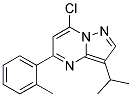 7-chloro-3-(1-methylethyl)-5-(2-methylphenyl)pyrazolo[1,5-a]pyrimidine 结构式