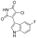 3-chloro-4-(5-fluoro-1H-indol-3-yl)-1H-pyrrole-2,5-dione 结构式