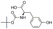 (2R)-2-[(tert-butoxycarbonyl)amino]-3-(3-hydroxyphenyl)propanoic acid 结构式