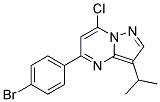 5-(4-bromophenyl)-7-chloro-3-(1-methylethyl)pyrazolo[1,5-a]pyrimidine 结构式