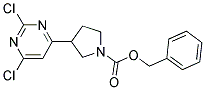 benzyl 3-(2,6-dichloropyrimidin-4-yl)pyrrolidine-1-carboxylate 结构式