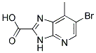 6-bromo-7-methyl-3H-imidazo[4,5-b]pyridine-2-carboxylic acid 结构式