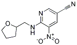 5-Nitro-6-[(tetrahydro-furan-2-ylmethyl)-amino]-nicotinonitrile 结构式