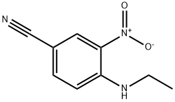 4-(乙氨基)-3-硝基苯甲腈 结构式