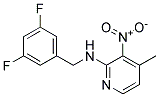 (3,5-Difluoro-benzyl)-(4-methyl-3-nitro-pyridin-2-yl)-amine 结构式