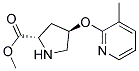 methyl (2S,4R)-4-[(3-methylpyridin-2-yl)oxy]pyrrolidine-2-carboxylate 结构式