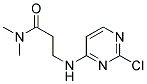 3-[(2-chloropyrimidin-4-yl)amino]-N,N-dimethylpropanamide 结构式