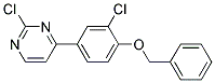 4-(4-Benzyloxy-3-chloro-phenyl)-2-chloro-pyrimidine 结构式