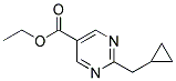 ethyl 2-(cyclopropylmethyl)pyrimidine-5-carboxylate 结构式