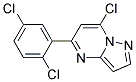 7-chloro-5-(2,5-dichlorophenyl)pyrazolo[1,5-a]pyrimidine 结构式