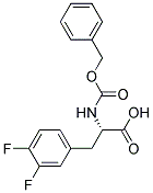 (2S)-2-{[(benzyloxy)carbonyl]amino}-3-(3,4-difluorophenyl)propanoic acid 结构式