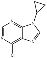6-氯-9-环丙基-9H-嘌呤 结构式