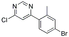 4-(4-bromo-2-methylphenyl)-6-chloropyrimidine 结构式