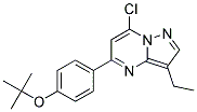 5-(4-tert-butoxyphenyl)-7-chloro-3-ethylpyrazolo[1,5-a]pyrimidine 结构式