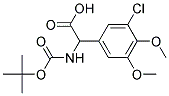 [(tert-butoxycarbonyl)amino](3-chloro-4,5-dimethoxyphenyl)acetic acid 结构式