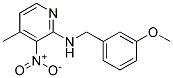 (3-Methoxy-benzyl)-(4-methyl-3-nitro-pyridin-2-yl)-amine 结构式