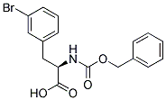 (2R)-2-{[(benzyloxy)carbonyl]amino}-3-(3-bromophenyl)propanoic acid 结构式