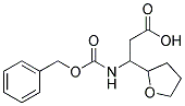 3-{[(benzyloxy)carbonyl]amino}-3-(tetrahydrofuran-2-yl)propanoic acid 结构式