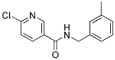 6-Chloro-N-(3-methyl-benzyl)-nicotinamide 结构式
