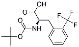 (2R)-2-[(tert-butoxycarbonyl)amino]-3-[2-(trifluoromethyl)phenyl]propanoic acid 结构式