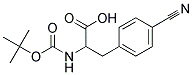 2-[(tert-butoxycarbonyl)amino]-3-(4-cyanophenyl)propanoic acid 结构式