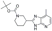 tert-butyl 3-(7-methyl-3H-imidazo[4,5-b]pyridin-2-yl)piperidine-1-carboxylate 结构式