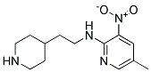 (5-Methyl-3-nitro-pyridin-2-yl)-(2-piperidin-4-yl-ethyl)-amine 结构式