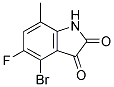 4-溴--5-氟-7-甲基靛红 结构式