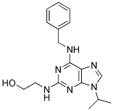 6-BENZYLAMINO-2-(2-HYDROXYETHYLAMINO)-9-ISOPROPYLPURINE 结构式