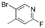 5-BROMO-2-FLUORO-4-PICOLINE 结构式