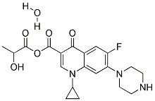 Ciprofloxacin lactate monohydrate 结构式