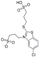 5-Chloro-2-(3-sulfopropylthio)-3-(3-sulfopropyl)benzothiazolium, inner salt 结构式