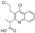 (4-CHLORO-3-(2-CHLOROETHYL)-2-QUINOLYL)METHYLACETATE 结构式