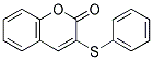 3-(PHENYLTHIO)COUMARIN 结构式