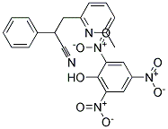 3-(6-METHYL-2-PYRIDYL)-2-PHENYLPROPIONITRILEPICRATE 结构式