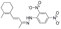 4-(2-METHYL-1-CYCLOHEXENYL)-TRANS-3-BUTEN-2-ONE2,4-DINITROPHENYLHYDRAZONE 结构式