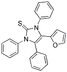 4-(2-FURYL)-1,3,5-TRIPHENYL-4-IMIDAZOLINE-2-THIONE 结构式