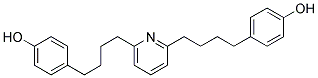 4,4'-(2,6-PYRIDINEDIYLBIS(TETRAMETHYLENE))DIPHENOL 结构式