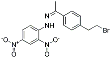 4'-(2-BROMOETHYL)ACETOPHENONE2,4-DINITROPHENYLHYDRAZONE 结构式