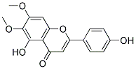 5-Hydroxy-2-(p-hydroxyphenyl)-6,7-dimethoxy-4H-chromen-4-one 结构式