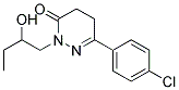 6-(P-CHLOROPHENYL)-2-(2-HYDROXYBUTYL)-4,5-DIHYDRO-3(2H)-PYRIDAZINONE 结构式