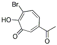 6-Acetyl-3-bromo-2-hydroxy-2,4,6-cycloheptatrien-1-one 结构式